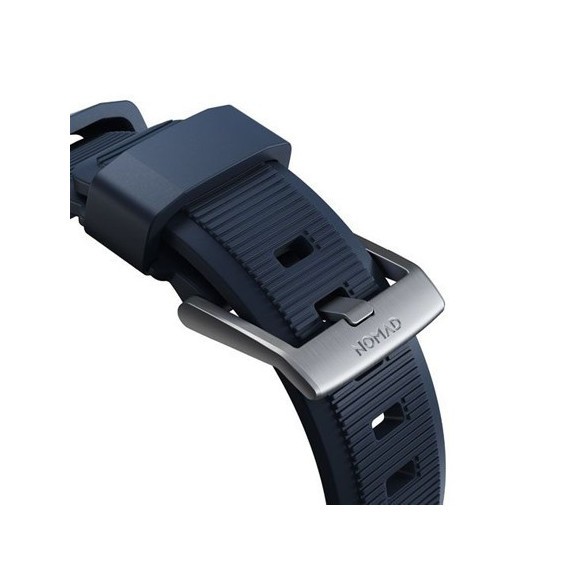 Bracelet Nomad Rugged Fermoir Argent Apple Watch - 45 mm