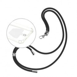 Cordon Nylon Universel Avec Mousquetons Argentés