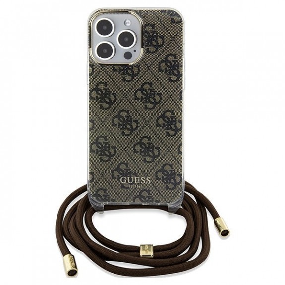 Coque Guess Avec Anneaux 4G Print Et Cordon Nylon