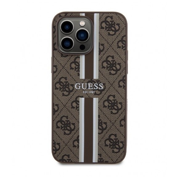 Coque Guess 4G Printed Stripes Magsafe