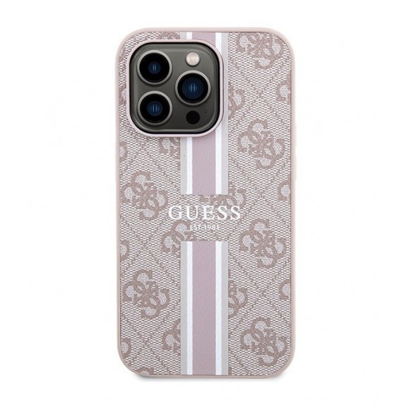 Coque Guess 4G Printed Stripes Magsafe