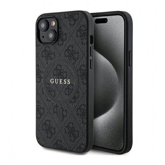 Coque Guess 4G Collection Leather Metal Logo Magsafe
