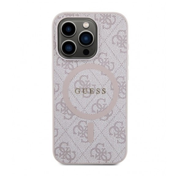 Coque Guess 4G Collection Leather Metal Logo Magsafe