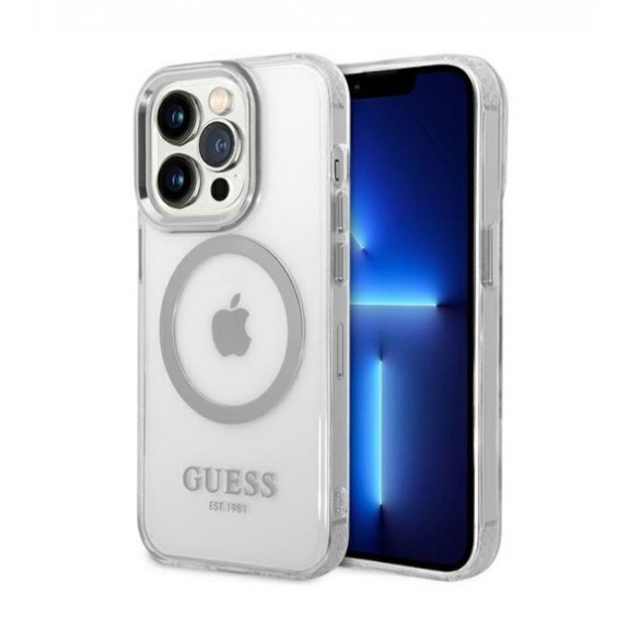 Coque Guess Metal Outline Magsafe