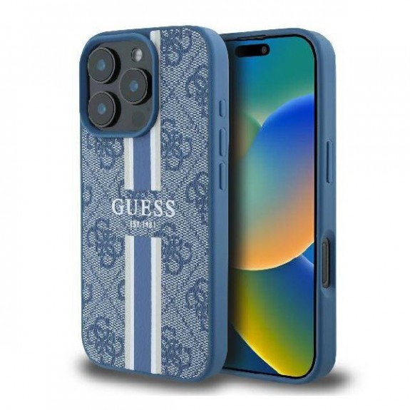 Coque Guess 4G Printed Stripes Magsafe