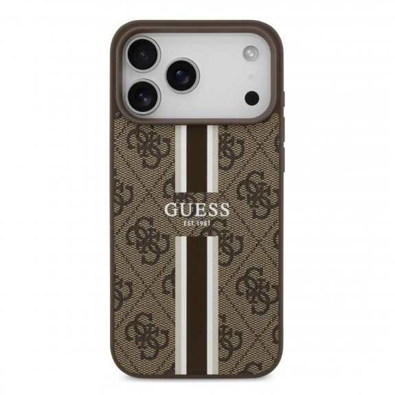 Coque Guess 4G Printed Stripes Magsafe