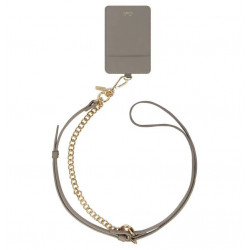 Chaine Cuir Et Métal Doré...