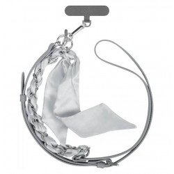 Chaine Cuir Et Métal Doré...