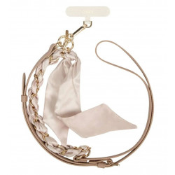 Chaine Cuir Et Métal Doré...
