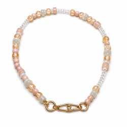 Chaine Courte Perle Ovale