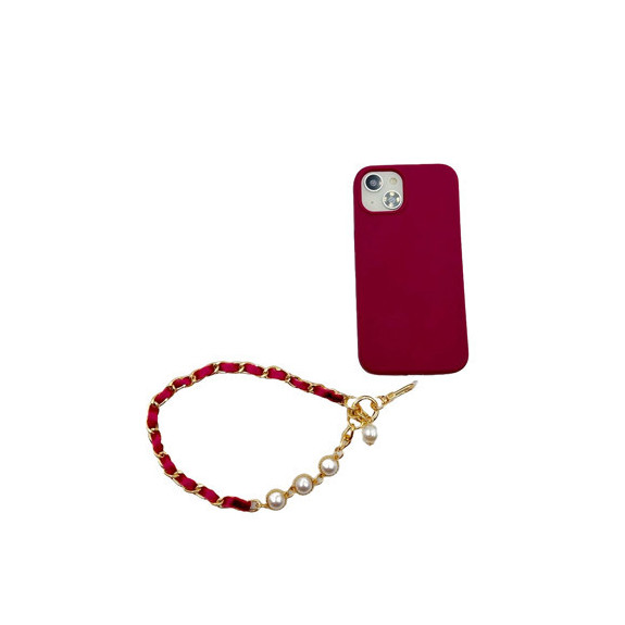 Bracelet Metal Doré Nylon Avec Perle