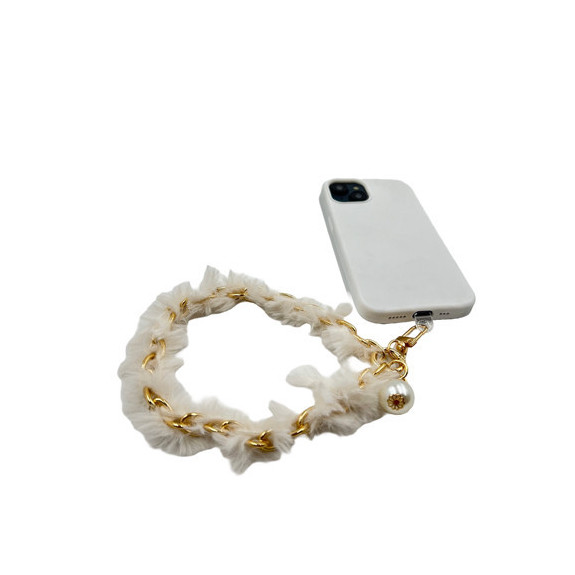 Bracelet Métal Doré Pompon