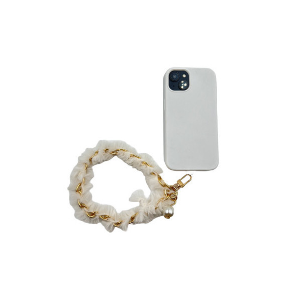 Bracelet Métal Doré Pompon