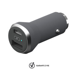 Chargeur voiture 2 ports USB-A et USB-C Force Power