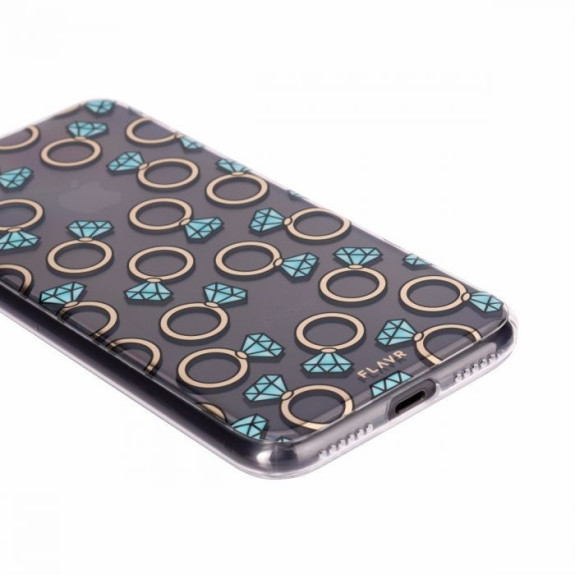 Coque de protection pour smartphones Flavr Diamond Rings