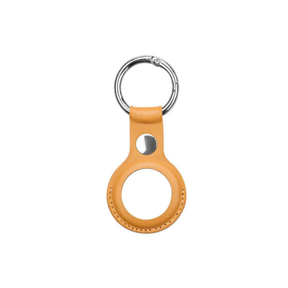 Protection Cuir AirTag Avec Mousqueton