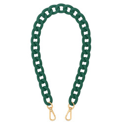 Chaine Résine Avec Mousquetons Dorés