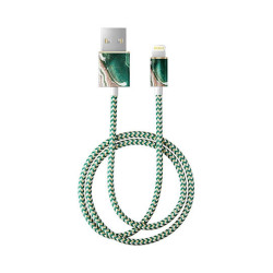 Câble tressé motif jade