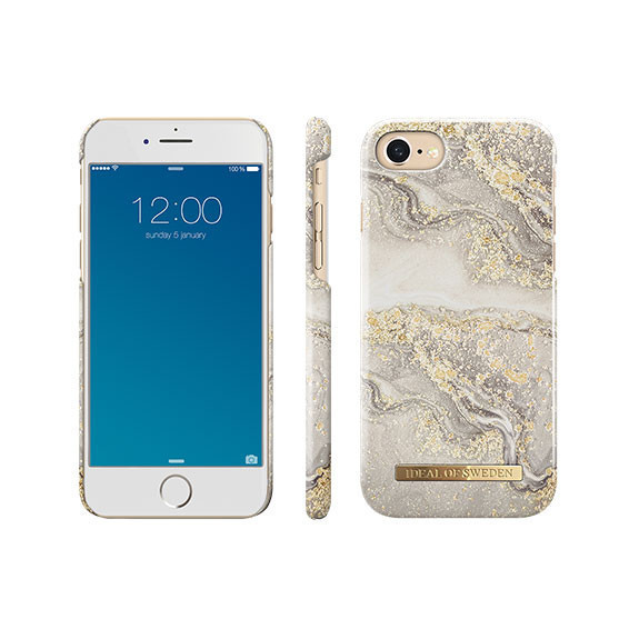 Coque rigide Fashion Sparkle Greige Marble Ideal Of Sweden