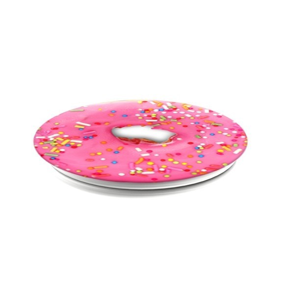 Poignée de téléphone PopSockets Black Pink Donut