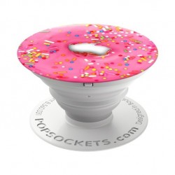 Poignée de téléphone PopSockets Black Pink Donut