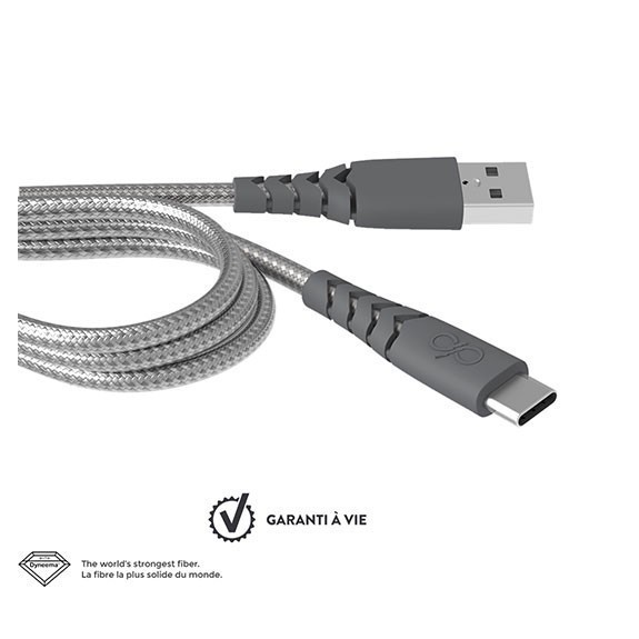 Câble de charge renforcé USB-C 1,2m Force Power