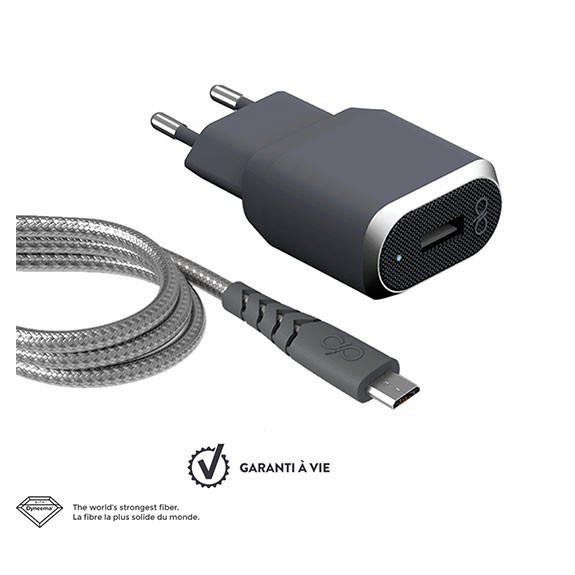 Base de chargeur 1 port USB-A + câble de charge Micro USB Force Power