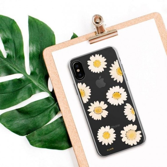 Coque de protection pour smartphones Flavr Real Flower Daisy