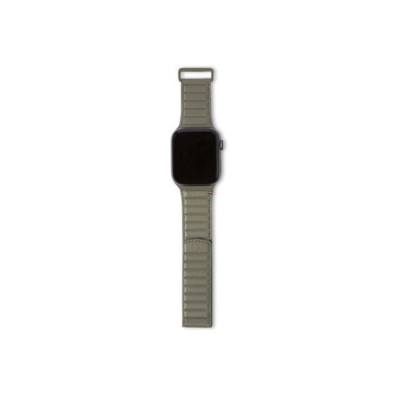 Bracelet Cuir Fermeture Magnétique Apple Watch Series 7/6/SE/5/4 - Lar