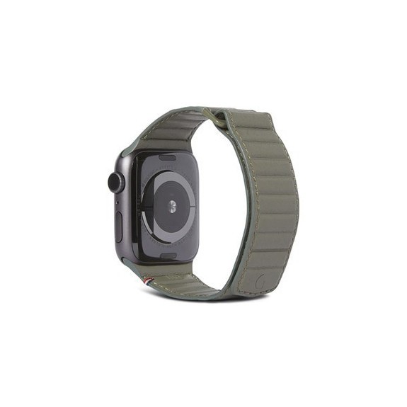 Bracelet Cuir Fermeture Magnétique Apple Watch Series 7/6/SE/5/4 - Sma