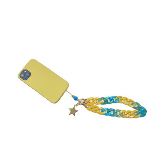 Bracelet Résine Bicolore Pendentif Etoile pour smartphone