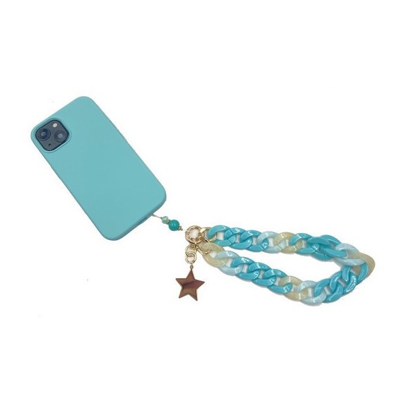 Bracelet Résine Bicolore Pendentif Etoile pour smartphone