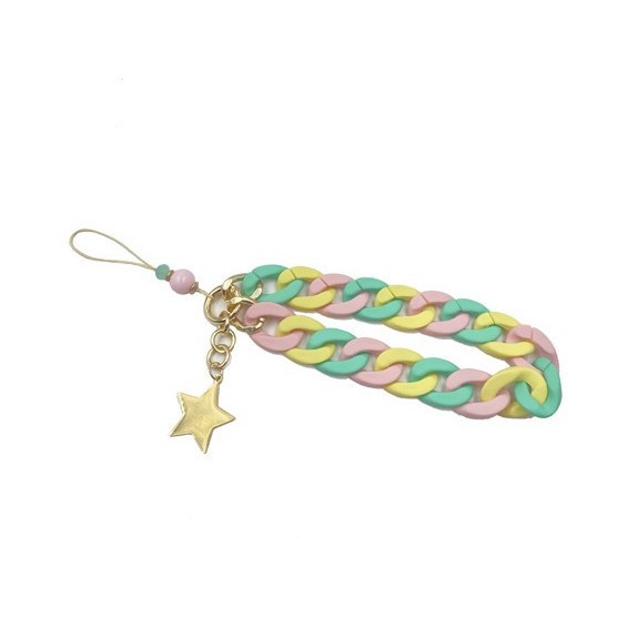 Bracelet Résine Bicolore Pendentif Etoile pour smartphone