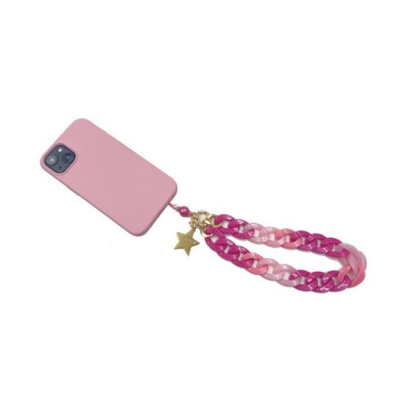 Bracelet Résine Bicolore Pendentif Etoile pour smartphone Bracelet Résine Bicolore Pendentif Etoile pour smartphone