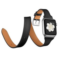 Bracelet Cuir Double Tour Apple Watch - 42/44/45/49 mm