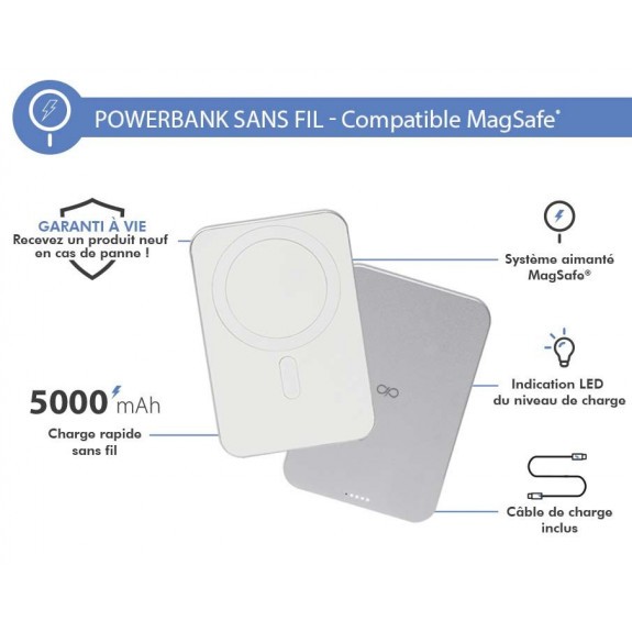 Batterie Externe Induction Magsafe Force Power