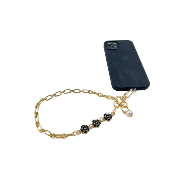 Bracelet Métal Doré Pendentif Flower