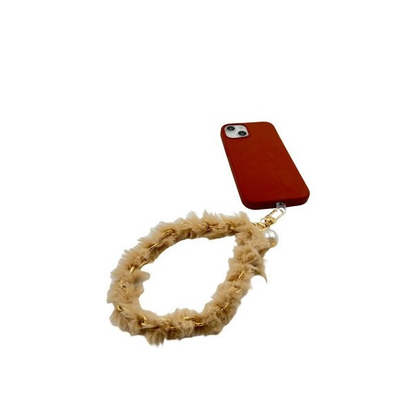 Bracelet Métal Doré Pompon