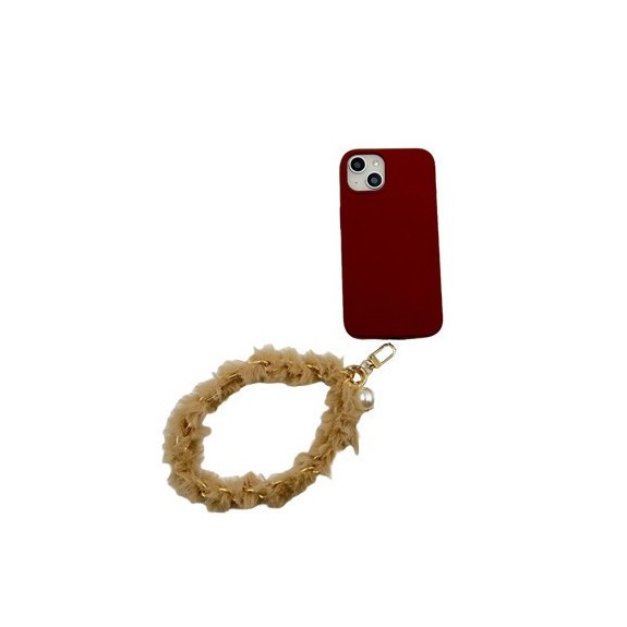 Bracelet Métal Doré Pompon
