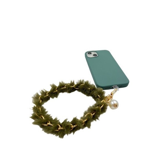 Bracelet Métal Doré Pompon