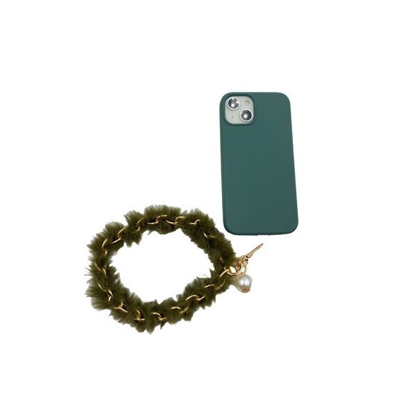 Bracelet Métal Doré Pompon