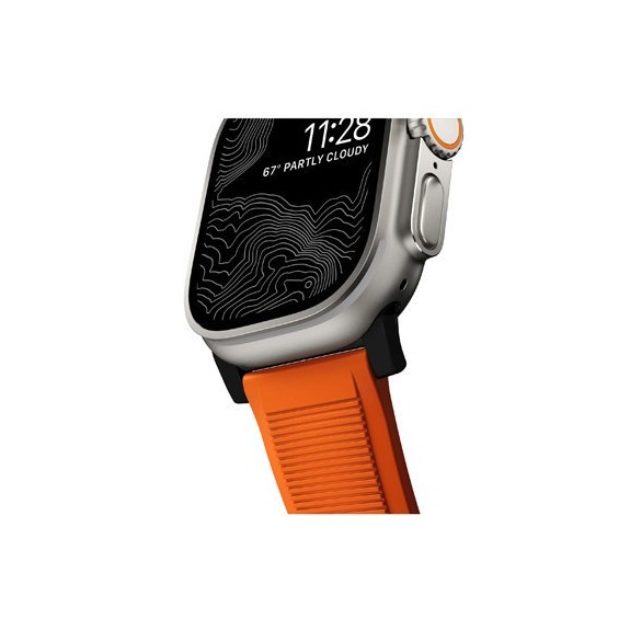 Bracelet Nomad Rugged Fermoir Noir Apple Watch - 45 mm