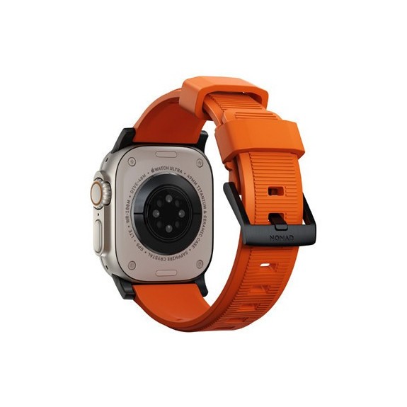 Bracelet Nomad Rugged Fermoir Noir Apple Watch - 45 mm