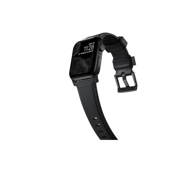 Bracelet Nomad Rugged Fermoir Noir Apple Watch - 45 mm