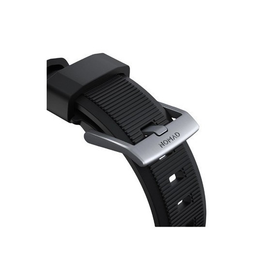 Bracelet Nomad Rugged Fermoir Argent Apple Watch - 45 mm Bracelet Nomad Rugged Fermoir Argent Apple Watch - 45 mm