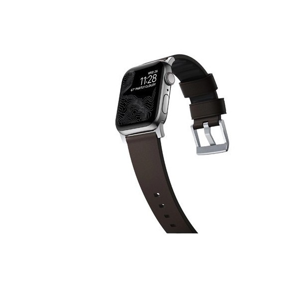 Bracelet Nomad Active Pro Fermoir Argent Apple Watch - 45 mm